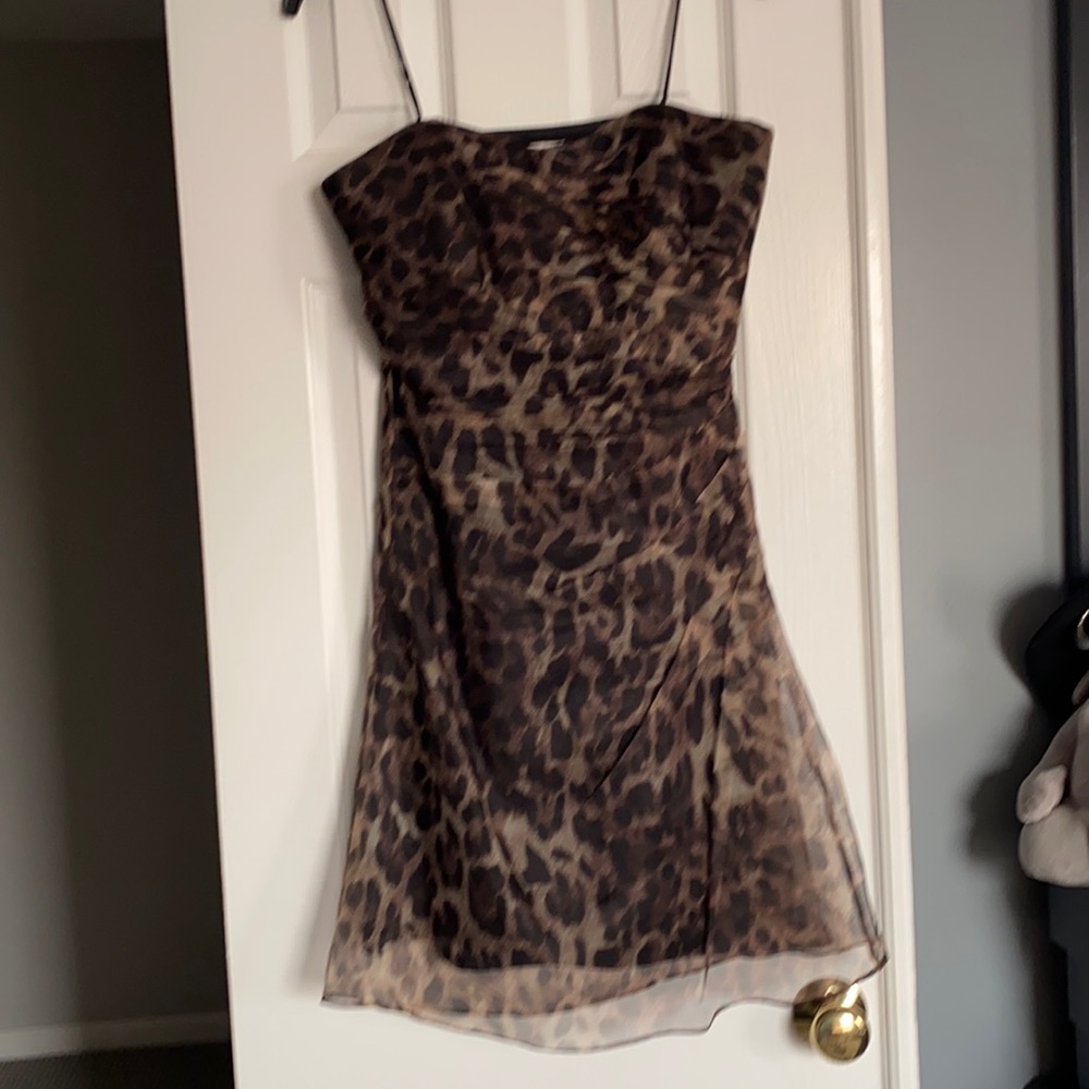 Badgley Mischka strapless dress